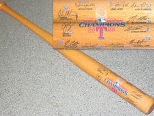 TEXAS RANGERS 2023 WORLD SERIES CHAMPIONS~MINI 18" BASEBALL BAT (11) SIGNATURES