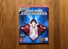 Prima Official Strategy Guide Book Star Wars Jedi StarFighter 2002 No Poster GC