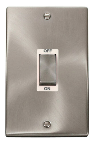 Click Deco Satin Chrome White Insert Socket & Switches Range - Picture 30 of 44