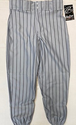 Rawlings RWSBP95 Grey/Black Pinstripe Softball Pants Adult