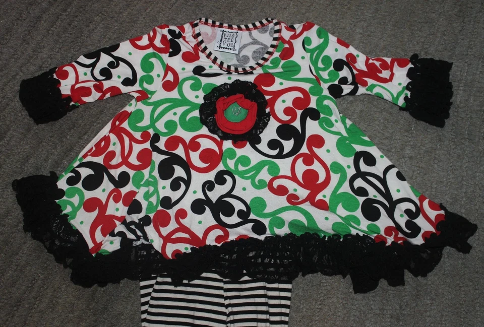 MIS TEE V-US Botique Girls 2 Piece Set - Size 4-5 - EUC - Image 2 of 4