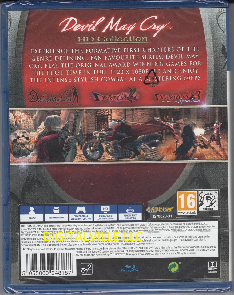 Devil May Cry HD Collection PS4 Brand New Factory Sealed PlayStation 4 - Image 2 of 2