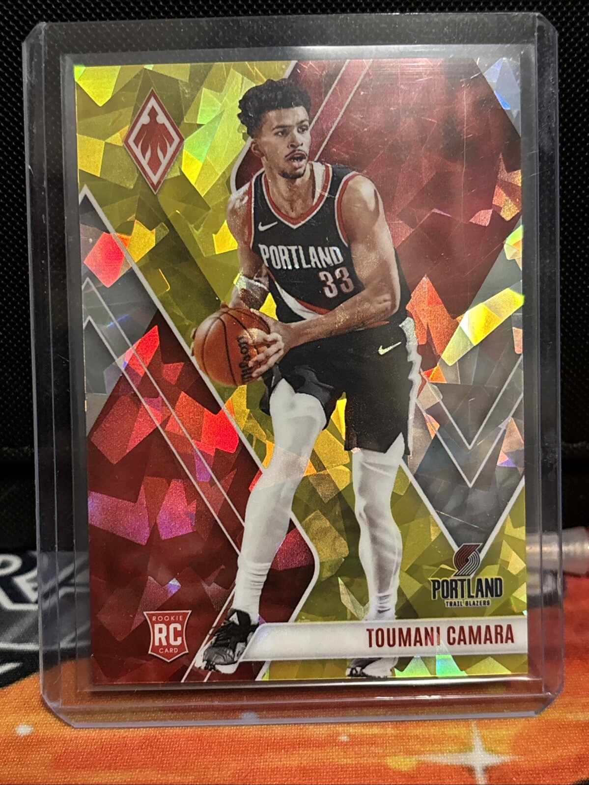 2023-24 Panini Phoenix - Rookies #269 Toumani Camara (RC) #021/175 Yellow Ice