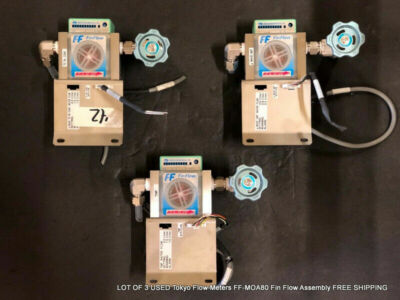 LOT OF 3 USED Tokyo Flow Meters FF-MOA80 Fin Flow Assembly FREE SHIPPING