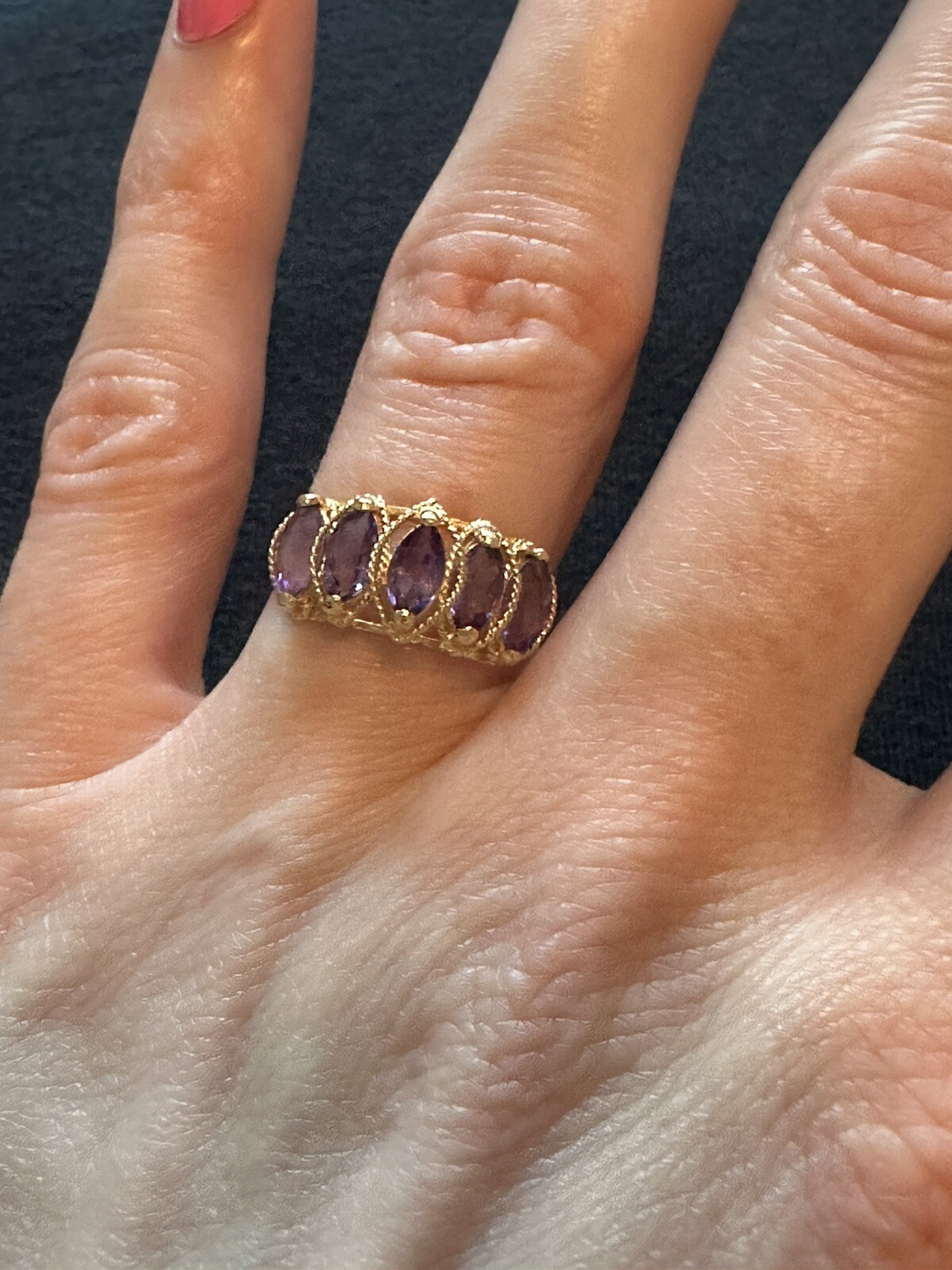 Amethyst Ring Size 7 - image 4