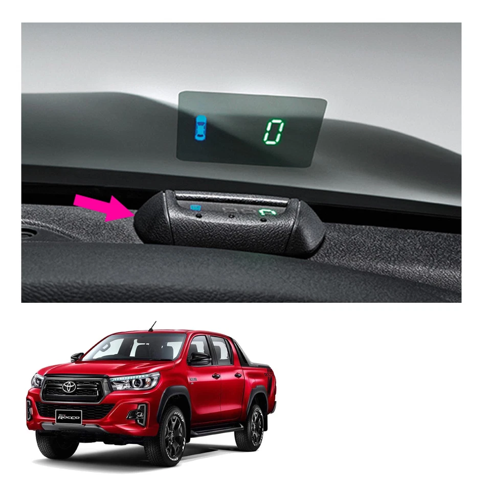 Pantalla digital Speed Head Up genuina negra para Toyota Hilux Revo Rocco 2015 19 Foto 2 de 4