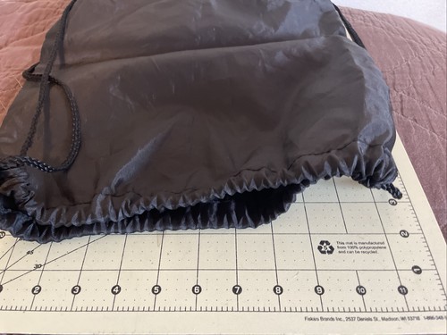 Cornhole Kordelzug Gurtbeutel Rucksack Schultasche Fitnessstudio Strand Reisetasche SCHWARZ - Bild 4 von 5