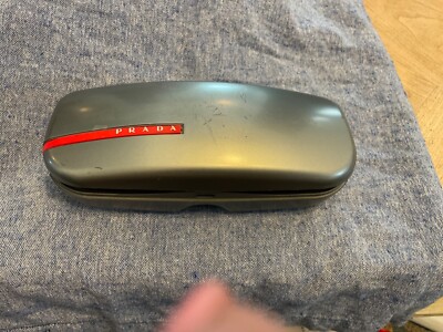 Prada Sport sunglasses case. Prada Sport Sunglasses Hard Grey Sport Medium Sunglasses  main image 2