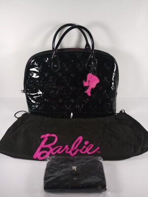 Barbie x Loungefly Handbag and Wallet 2010 Ponytail Silhouette Logo