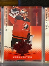 2021 UD Team Canada Juniors U-20 Exclusives TAYLOR GAUTHIER #15  154/250 UD