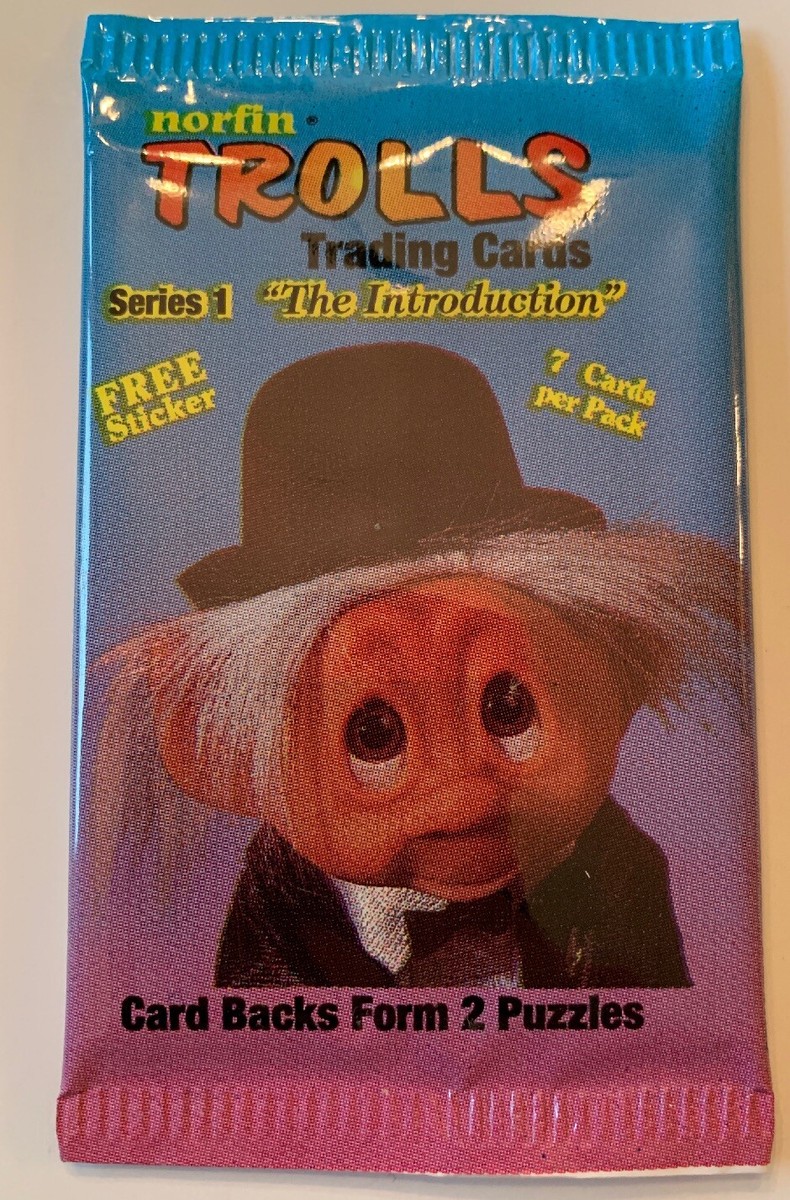Norfin Trolls Trading Card Factory Sealed Series 1 Pack,Unopened