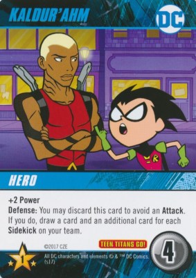 KALDUR'AHM DC Comics Deck Building Game TEEN TITANS GO! YOUNG JUSTICE AQUALAD