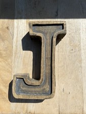 Wooden Decorative Letter J on the Wall F2 