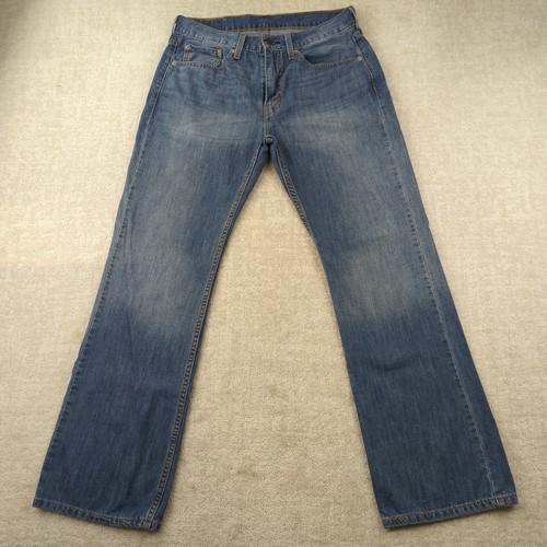 Levis 527 Bootcut Jeans Mens 31x30 Mid Rise Blue Medium Wash Lightweight Cowboy