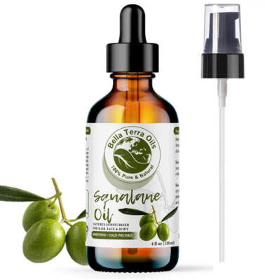Olive Squalane Oil   4oz | Lightweight Oil for Skincare, Haircare & DIY Use