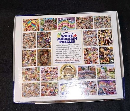 White Mountain "Forest Lake" Complete 1000 Larger Pieces Jigsaw Puzzle & Poster - Picture 9 of 24