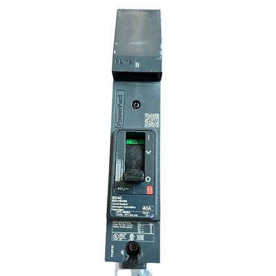 Schneider Square D PowerPact BDA160403 BD40 40A I-Line MCCB MFR17394 QGH75492