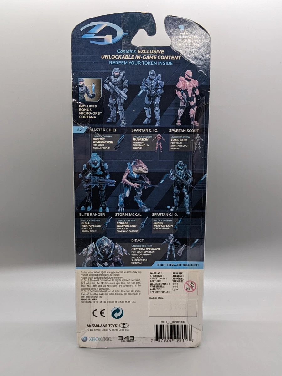 HALO 4 MASTER CHIEF SERIES 2 ACTION FIGURE CORTANA MICRO OPS 2013 MCFARLANE  - Boonsart shop