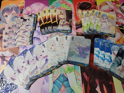 Weiss Schwarz - Re:Zero Japanese Trial Deck Playset! 4 of each(2SR), 88 cards!