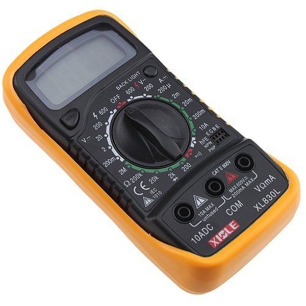 Digital Voltmeter Ammeter Ohmmeter LCD Multimeter Volt AC DC Tester