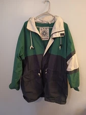 Sail Gypsy Waters Jonathan Stone Windbreaker  Lined  Vtg Mens L