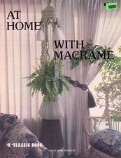 NEW At Home With Macrame Craft Book with Wall Art Decor  Planter Patterns