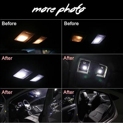 8x Xenon White LED Interior lights Package For Kia niro 2016-on - Bild 4 von 5