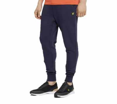 LYLE & SCOTT MEN'S SKINNY SWEATPANTS JOGGERS IN NAVY BLUE // BNWT //