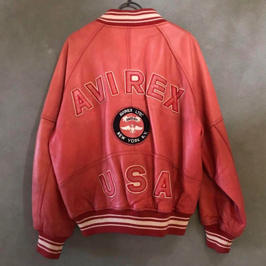 Avirex USA Authentic Leather Jacket Size S | eBay