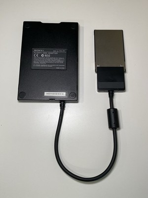 Sony FA-P1 External Floppy Disk Drive With PCMCIA Adapter
