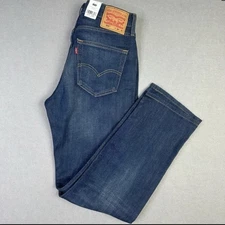Levi's Men  34x32  Its  The 514 Straight Stretch Blue Denim Jeans / New With Tag