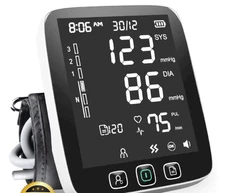 2024 SMART BLOOD PRESSURE MACHINE WITH LARGEST BACKLIT DISPLAY - AUTOMATIC UPPER