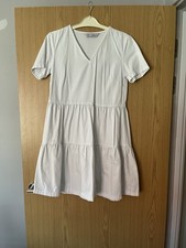 Primark Women’s White Denim Smock Dress Size 12