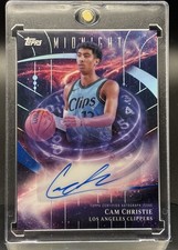 Cam Christie RC Auto 2025-26 Topps Midnight Stroke Of Midnight Clippers