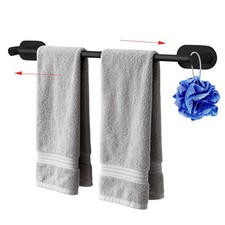 Self Adhesive Towel Bar, Adjustable 16-24" Stick Bath Towel Rack for Bathroom...