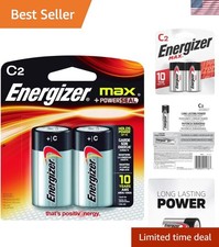 Paquete de 2 pilas alcalinas MAX C, pilas C