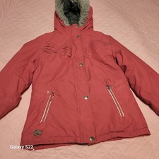 ZeroXposur Girls Ski Jacket Pink Hooded Insulated Size 10/12