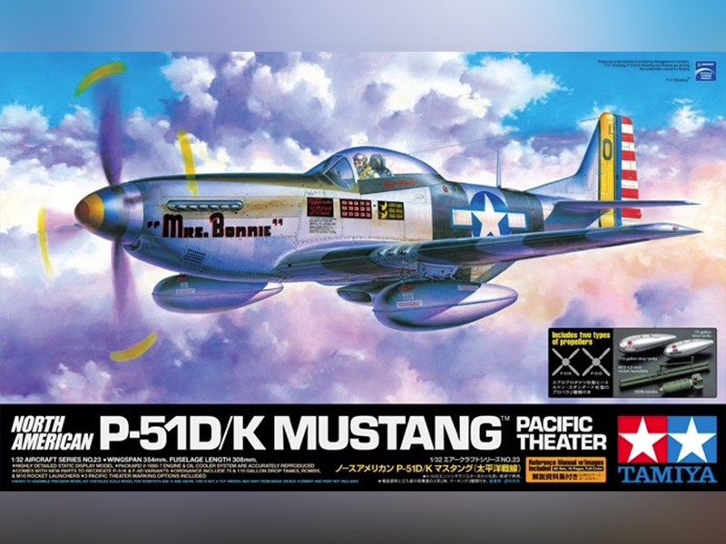 Mustang Pacifique P-51D/K Tamiya 1/32, le projet de modélisme idéal pour s'évader