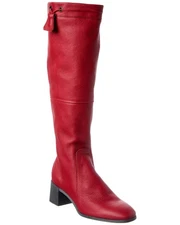 Arche Teorna Leather Knee-High Boot Women's Red 36