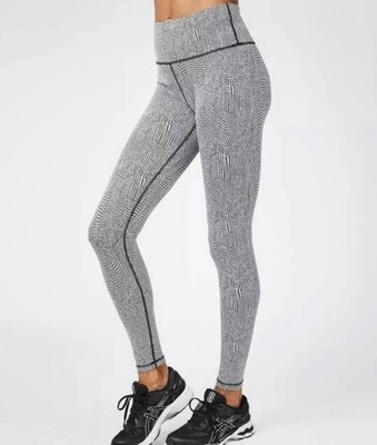 Sweaty Betty Flatter Me Jacquard Workout Leggings 7/8 Length Size Small