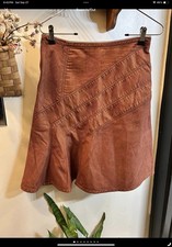 Vintage Corduroy Flare Midi Skirt Fall