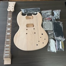 US Ship Unfinished DIY SG electric guitar Kit Mahogany body Rosewood fretboard