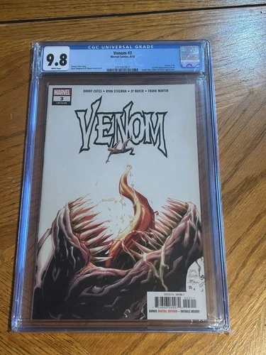 VENOM #3 (2018) - CGC GRADE 9.8 - MARVEL MILES MORALES 1ST FULL APPEARANCE KNULL