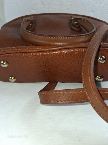 Borsa vintage Dooney & Bourke Norfolk in pelle marrone ciottolato a cupola made in USA - Foto 3 di 11