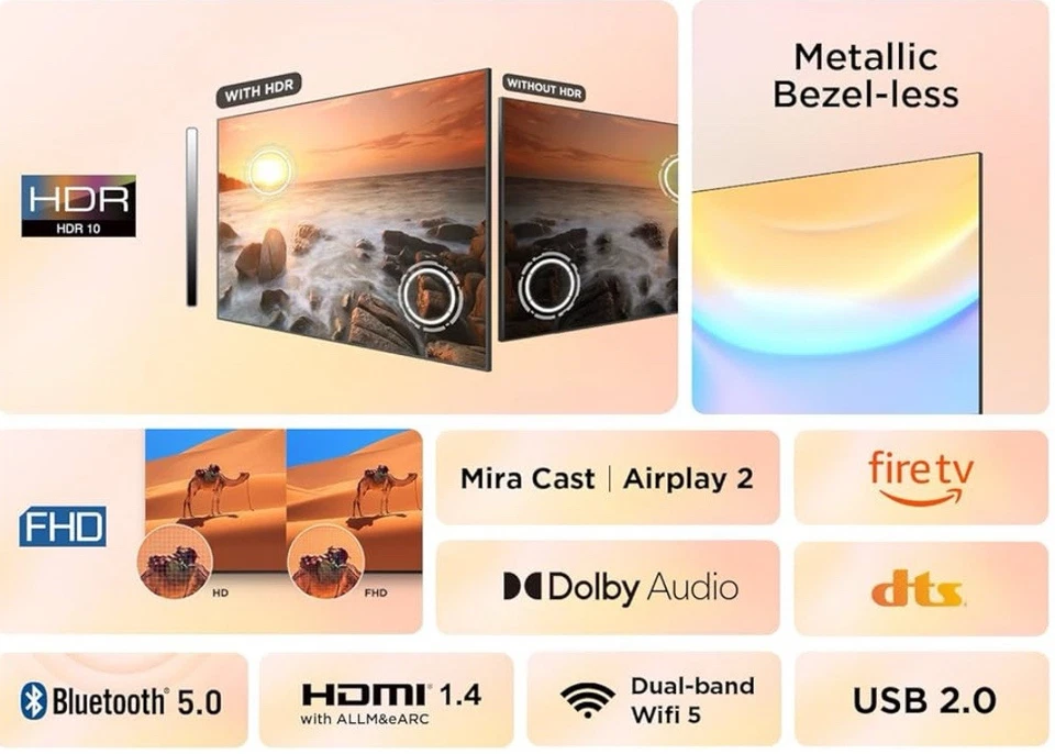 TCL 32SF540K FIRE TV 32" SMART FULL HD HDR10 LED TV- NEW IN BOX Gamers TV Choice - Image 4 of 4