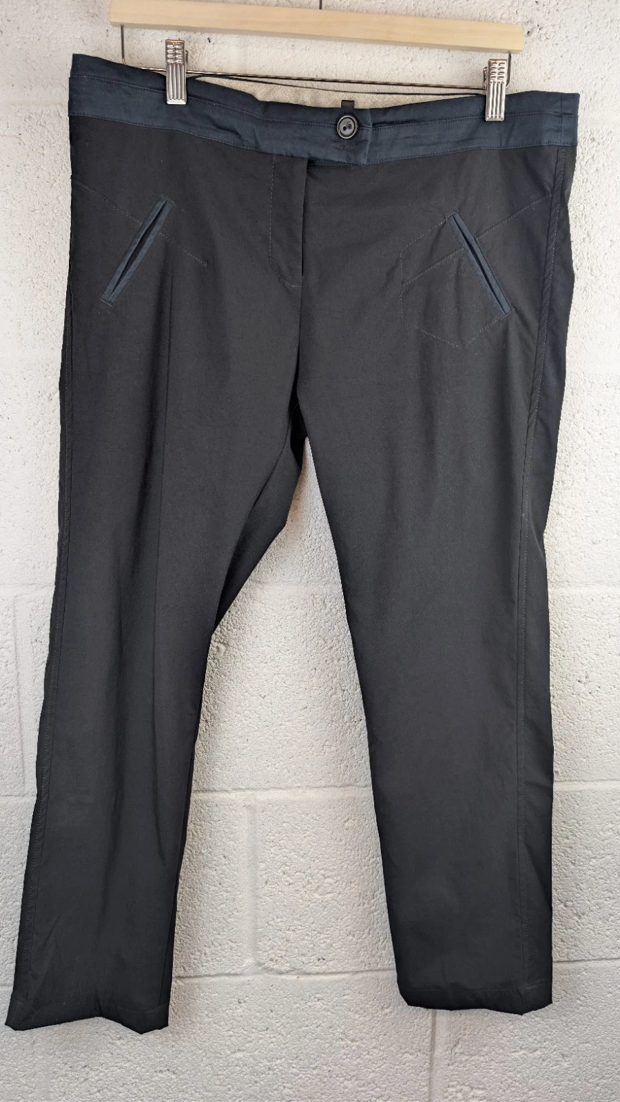 Cotélac Technical Stretch Trousers Womens Size 4 Black Designer France Softshell