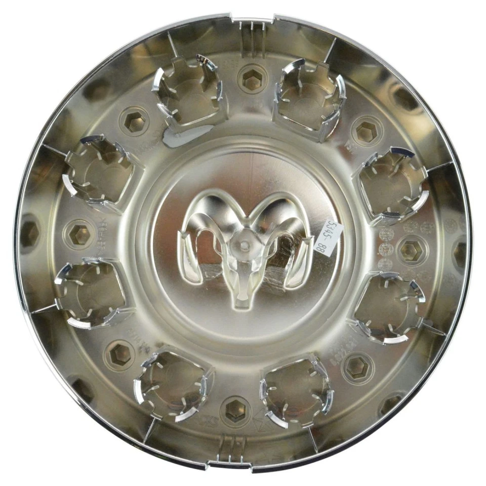 Tapacubos central de rueda OEM lado derecho o derecho delantero cromado para Ram 3500 DRW Mopar Foto 2 de 4