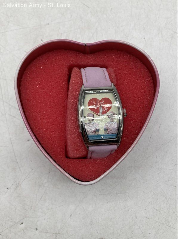 Avon Womens Lucy's Chocolate Factory I Love Lucy Analog Wristwatch With Box