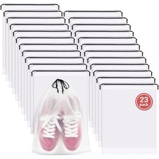 23 Pack Shoe Bags for Travel, 11.8" x 15.7" Waterproof Travel Shoe Bags
