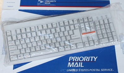 Vintage Chicony KB-2961 Keys PC Keyboard PS/2 White - Old Office - New